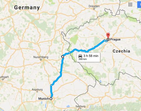 drive to prague